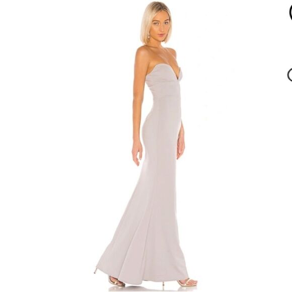 NWT Katie May Boy Bye Gown in Dove Medium Revolve - Picture 1 of 15